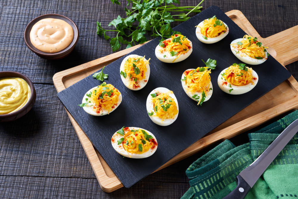 Rețetă de antreu ouă umplute cu ton