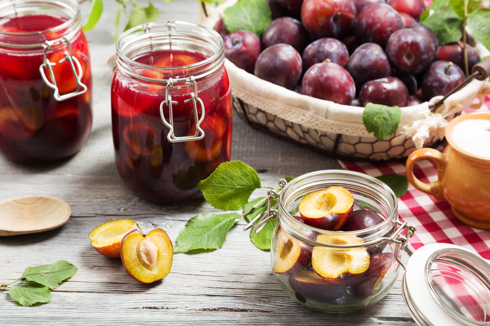 borcane cu compot de prine
