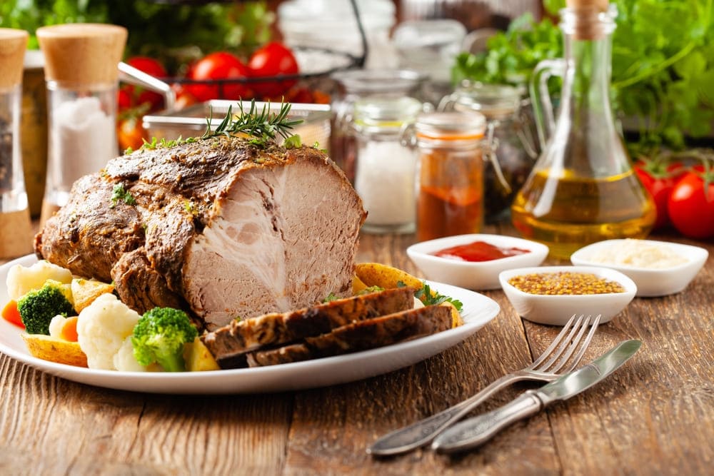 ceafa de porc cu legume