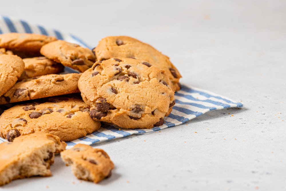 fursecuri cu ciocolata pe un prosop