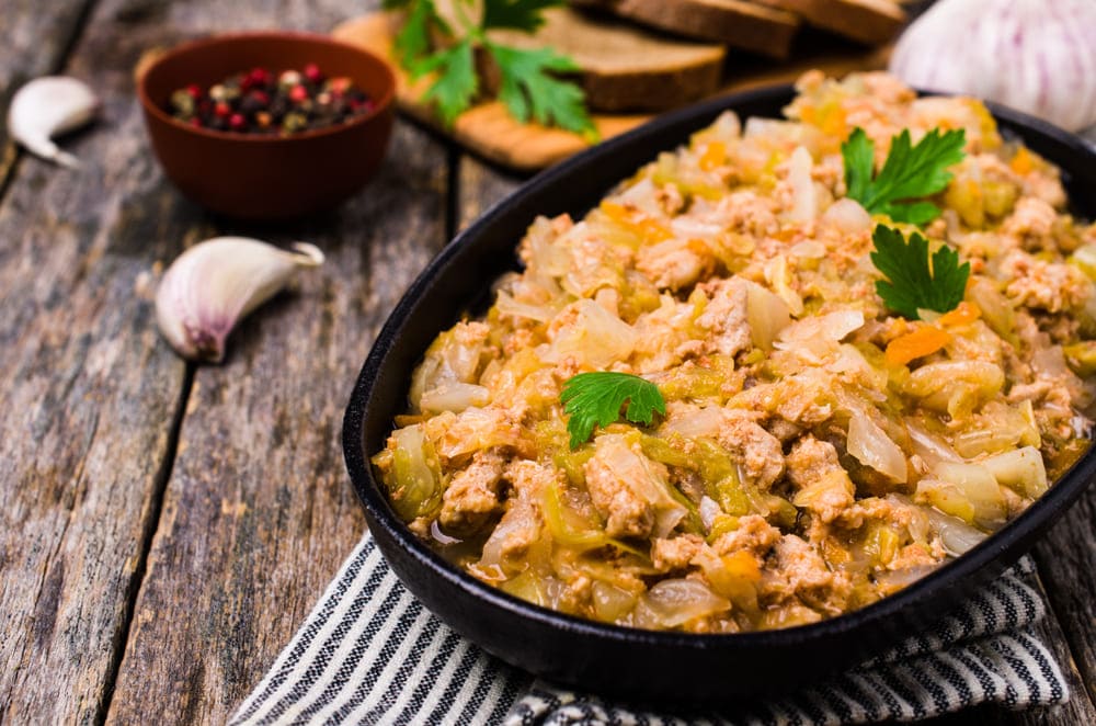 varză murată și ciolan afumat