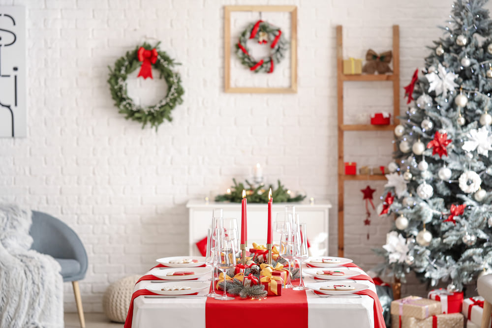 Masa aranjata pentru Craciun