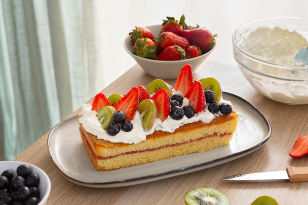 Prăjitură cu fructe exotice