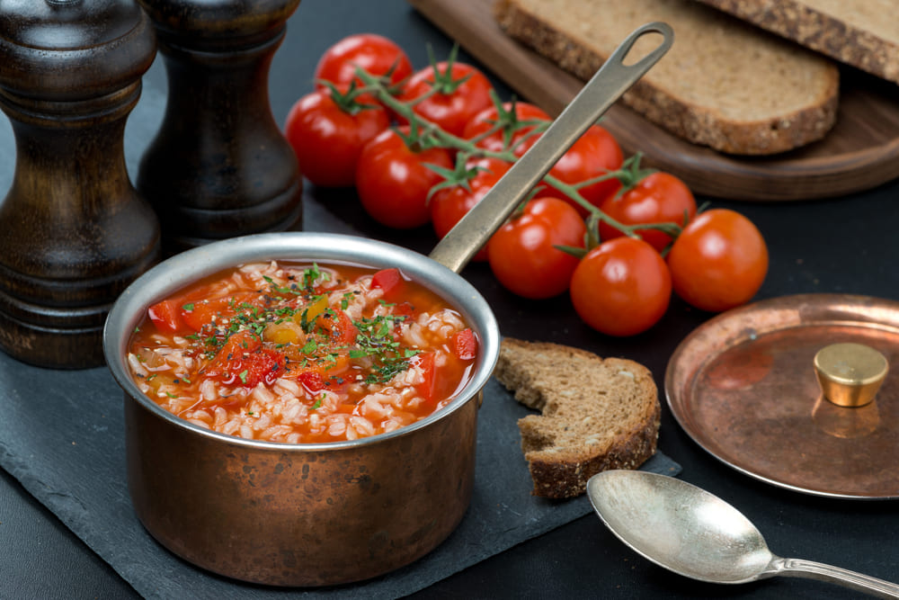 Ciorba de rosii cu orez