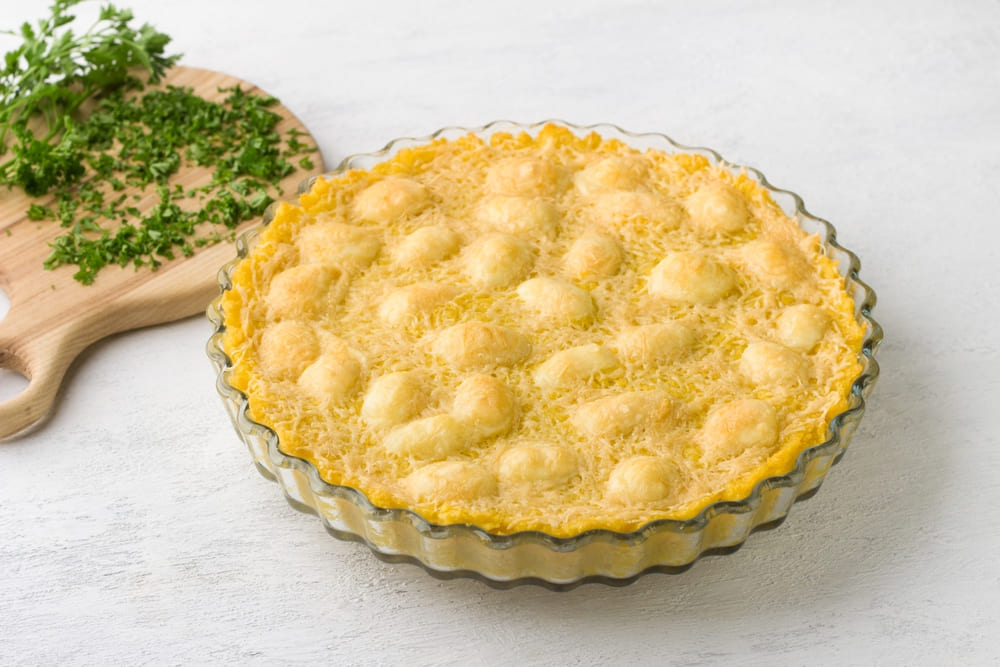 Mamaliga cu branza la cuptor