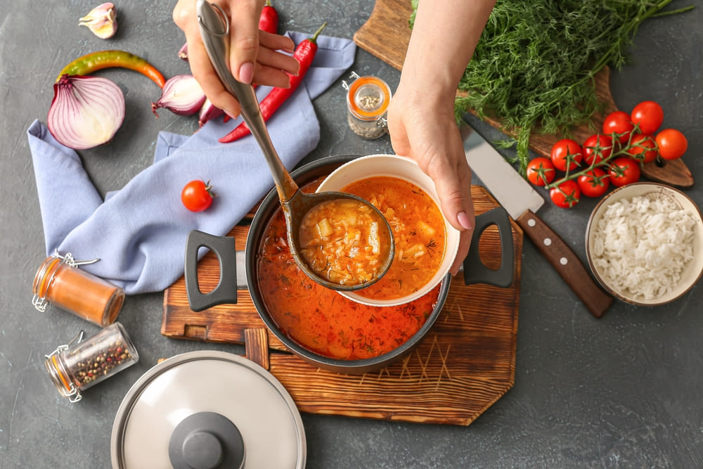 Mod de preparare a ciorbei de rosii cu orez