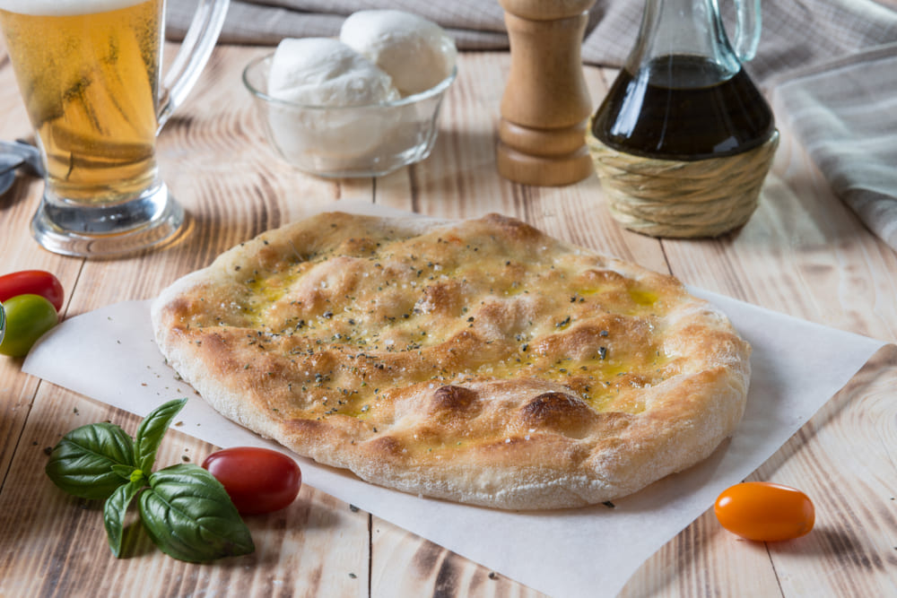 Focaccia cu parmezan