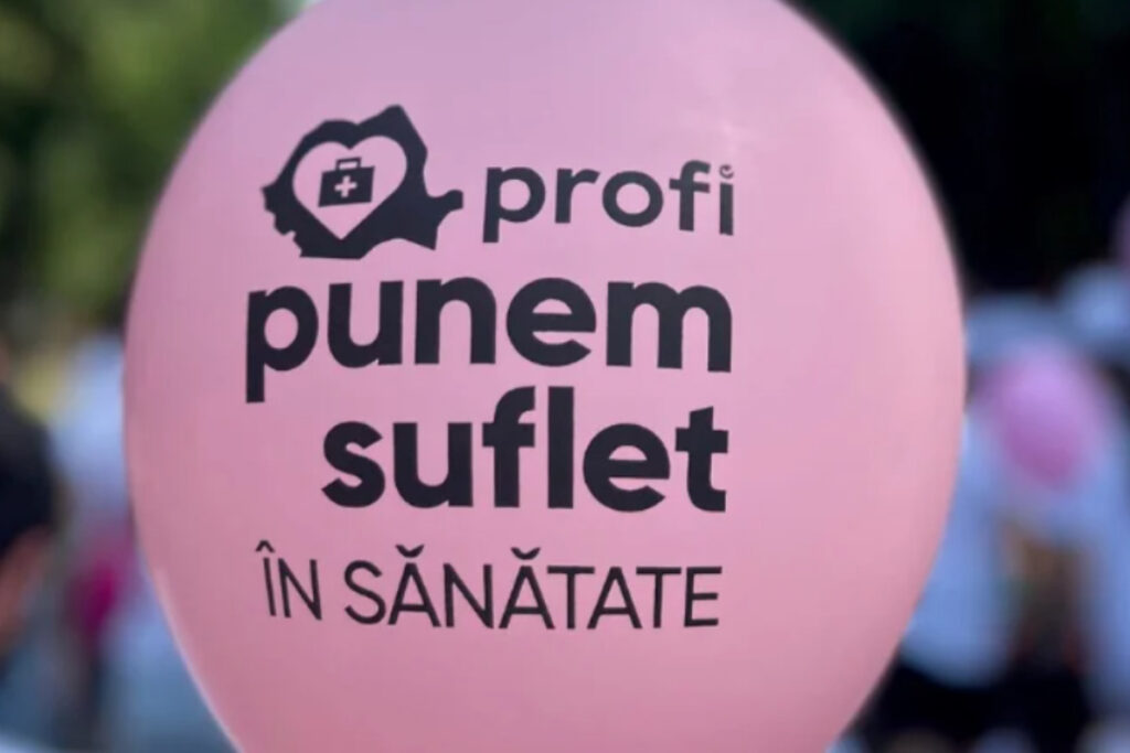 Balon roz Profi Romania punem suflet in sanatate